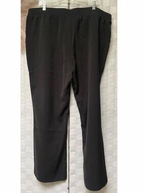 Glamorease Pull-on Dress Pants Women’s Size 5x Petite Black Stretch